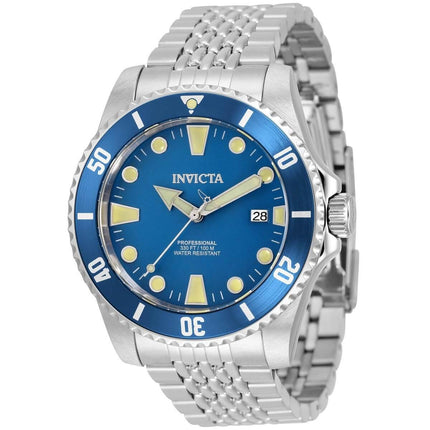 Invicta Men's Automatic Watch - Pro Diver Blue Dial Stainless Steel Bracelet | 33503 ,