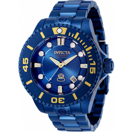 Invicta Men's Automatic Watch - Pro Diver Blue dial Stainless Steel Bracelet | 34179 ,