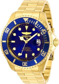 Invicta Men's Automatic Watch - Pro Diver Blue Dial Yellow Gold Bracelet | 28949 ,