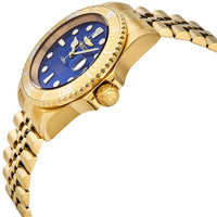 Invicta Men's Automatic Watch - Pro Diver Blue Dial Yellow Gold Bracelet | 30097 ,