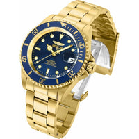 Invicta Men's Automatic Watch - Pro Diver Blue Dial Yellow Gold Steel Bracelet | 35699 ,