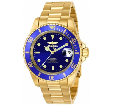 Invicta Men's Automatic Watch - Pro Diver Blue Dial Yellow Steel Bracelet | 8930C ,