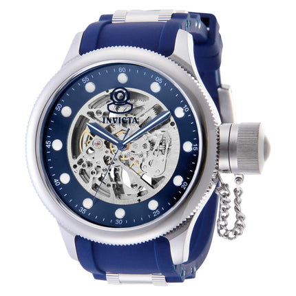 Invicta Men's Automatic Watch - Pro Diver Blue Skeleton Dial Silver Case | 39919 ,