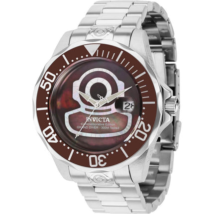 Invicta Men's Automatic Watch - Pro Diver Brown MOP Dial Silver Tone Bracelet | 4618 ,