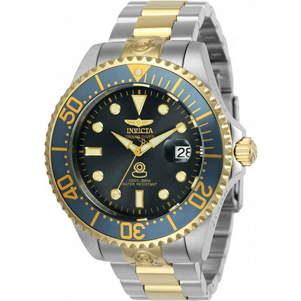 Invicta Men's Automatic Watch - Pro Diver Charcoal Dial Steel Bracelet Dive | 24767 ,