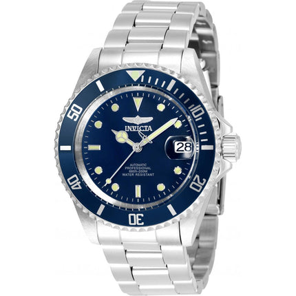 Invicta Men's Automatic Watch - Pro Diver Date Navy Blue Dial SS Bracelet | 35691 ,