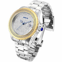 Invicta Men's Automatic Watch - Pro Diver Diamond Pave Dial Steel Bracelet | 31057 ,