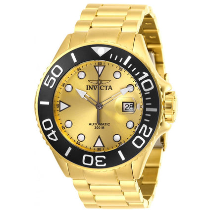 Invicta Men's Automatic Watch - Pro Diver Gold Dial Yellow Gold Bracelet Dive | 28760 ,