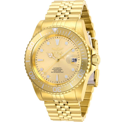 Invicta Men's Automatic Watch - Pro Diver Gold Tone Dial Bracelet | 30096 ,