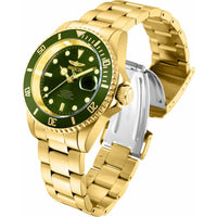 Invicta Men's Automatic Watch - Pro Diver Green Dial Silver Steel Bracelet | 35698 ,