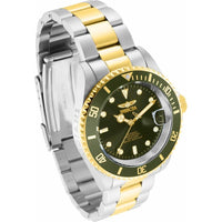 Invicta Men's Automatic Watch - Pro Diver Green Dial Two Tone Steel Bracelet | 35702 ,