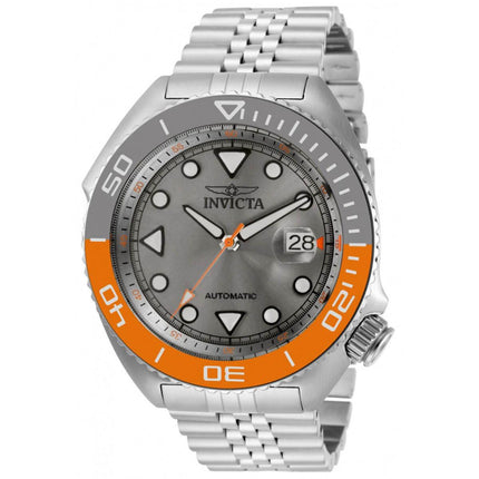 Invicta Men's Automatic Watch - Pro Diver Grey Dial Stainless Steel Bracelet | 30412 ,