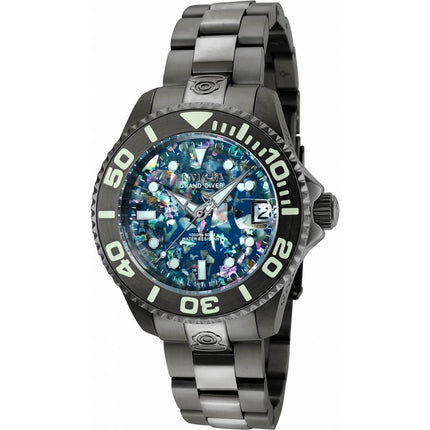 Invicta Men's Automatic Watch - Pro Diver Gunmetal Stainless Steel Bracelet | 35764 ,