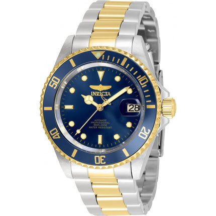 Invicta Men's Automatic Watch - Pro Diver Navy Blue Dial SS Bracelet Date | 35703 ,