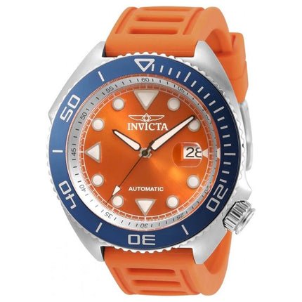 Invicta Men's Automatic Watch - Pro Diver Orange and Silver Dial Strap | 30422 ,