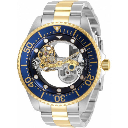 Invicta Men's Automatic Watch - Pro Diver Skeleton Dial TT Bracelet SS Case | 34450 ,