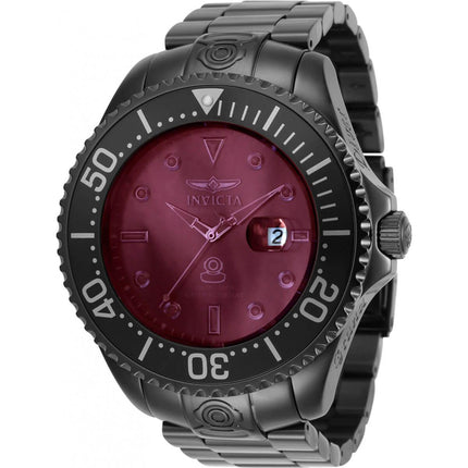 Invicta Men's Automatic Watch - Pro Diver Stainless Steel Bracelet Red Dial | 33423 ,