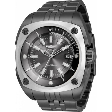 Invicta Men's Automatic Watch - Reserve Black Dial Gunmetal Bracelet | 32067 ,