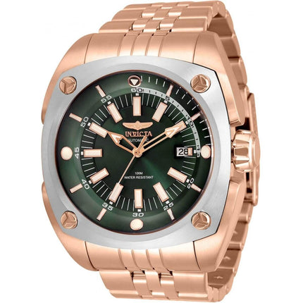 Invicta Men's Automatic Watch - Reserve Green Dial Stainless Steel Bracelet | 32066 ,