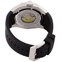 Invicta Men's Automatic Watch - Reserve Silver Tone Dial Black Rubber Strap | 34428 ,