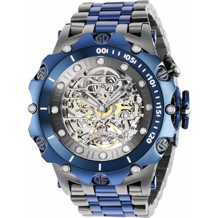 Invicta Men's Automatic Watch - Reserve Venom Dark Grey Skeleton Dial Steel | 36664 ,