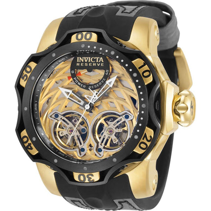 Invicta Men's Automatic Watch - Reserve Venom Gold and Silver Dial Strap | 34472 ,