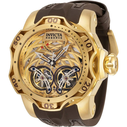 Invicta Men's Automatic Watch - Reserve Venom Power Reserve Brown Strap | 34476 ,