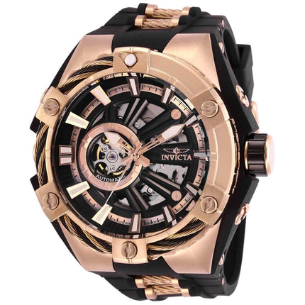 Invicta Men's Automatic Watch - S1 Rally Black and Rose Gold Strap | 28861 ,