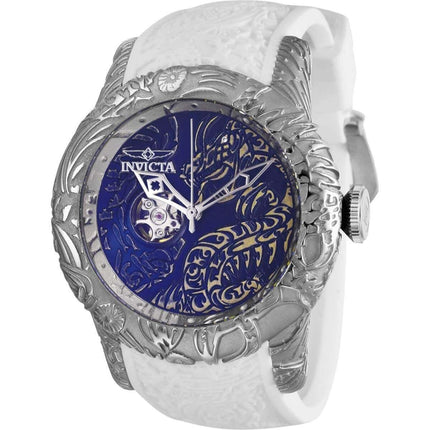 Invicta Men's Automatic Watch - S1 Rally Blue Dial White Rubber Strap | 26430 ,