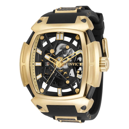Invicta Men's Automatic Watch - S1 Rally Diablo Black, Yellow Gold Strap | 34629 ,