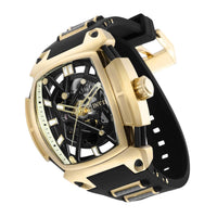 Invicta Men's Automatic Watch - S1 Rally Diablo Black, Yellow Gold Strap | 34629 ,