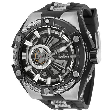 Invicta Men's Automatic Watch - S1 Rally Power Reserve Black and Silver Strap | 28864 ,