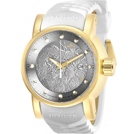 Invicta Men's Automatic Watch - S1 Rally Silver Tone Dial White Rubber Strap | 28181 ,