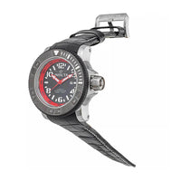 Invicta Men's Automatic Watch - Sea Hunter Black and Red Dial Leather Strap | 34780 ,