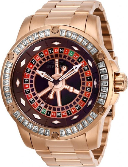 Invicta Men's Automatic Watch - Specialty Casino Rose Gold Steel Bracelet | 28714 ,