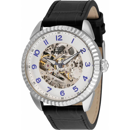 Invicta Men's Automatic Watch - Specialty Semi-Skeleton Dial Black Strap | 36559 ,