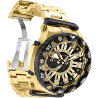 Invicta Men's Automatic Watch - Specialty Semi-Skeleton Dial Yellow Gold Steel | 35214 ,