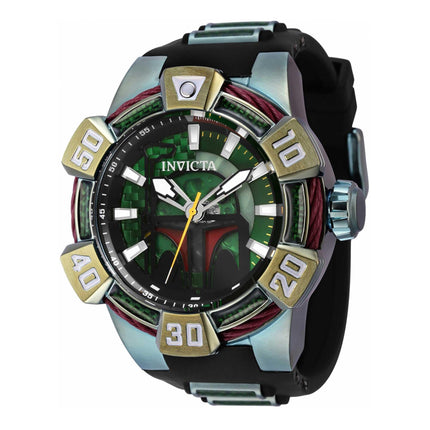 Invicta Men's Automatic Watch - Star Wars Boba Fett Green and Black Strap | 40613 ,