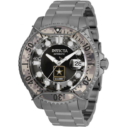 Invicta Men's Automatic Watch - U.S. Army Black and Camouflage Dial Bracelet | 31854 ,