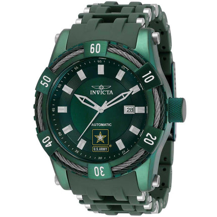 Invicta Men's Automatic Watch - U.S. Army Green Dial Green and Silver Strap | 34231 ,