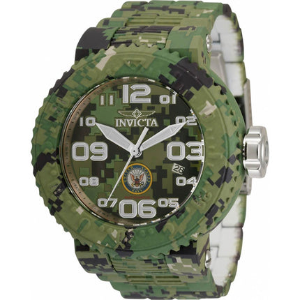 Invicta Men's Automatic Watch - U.S. Navy Camouflage Stainless Steel Bracelet | 34679 ,