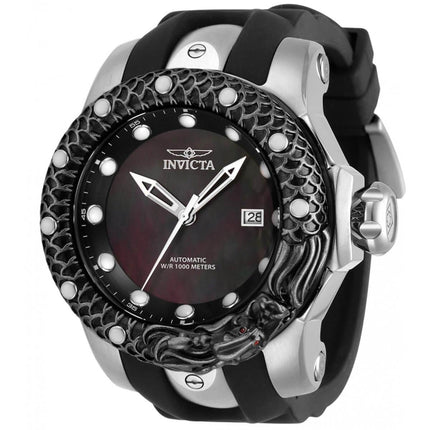 Invicta Men's Automatic Watch - Venom Black MOP Dial Rotating Bezel | 33598 ,