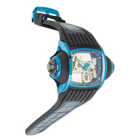 Invicta Men's Automatic Watch - Vintage Blue and Black Case Skeleton Dial | 35277 ,