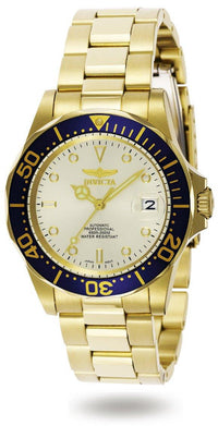 Invicta Men's Automatic Yellow Gold Steel Watch - Pro Diver Champagne Dial | 9743 ,