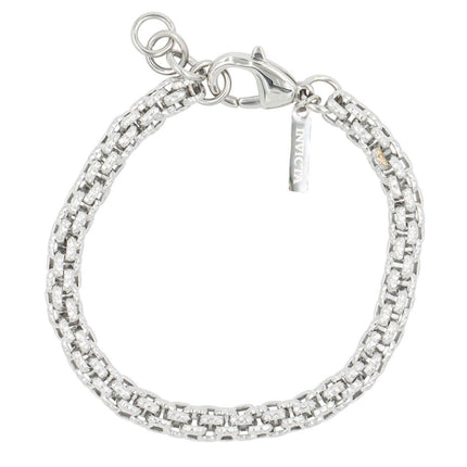 Invicta Men's Bracelet - Elements 9.20" Silver Stainless Steel Hook Buckle | 39640 ,