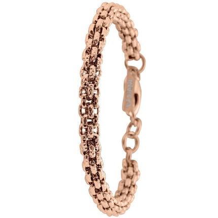 Invicta Men's Bracelet - Elements 9.25" Rose Gold Tone Steel Hook Buckle | 39644 ,