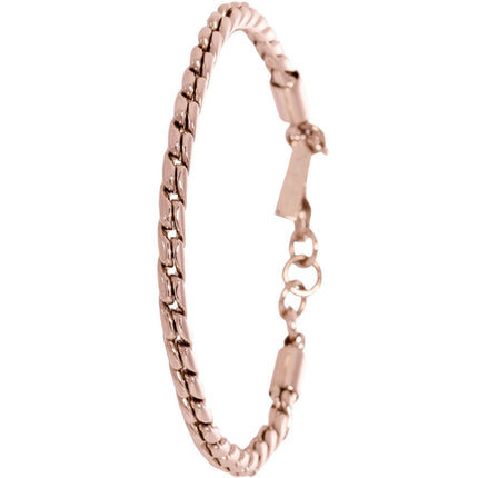 Invicta Men's Bracelet - Elements Rose Gold Plated Steel Hook Buckle Clasp | 39617 ,