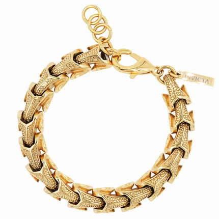 Invicta Men's Bracelet - Elements Yellow Gold Steel with Hook Buckle Clasp | 39626 ,