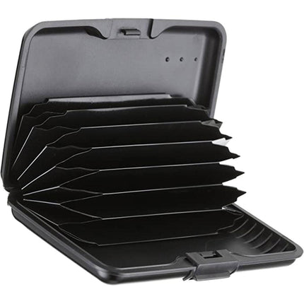 Invicta Men's Card Holder - 7 Slot Black Plastic Credit and Business | IPM300 ,