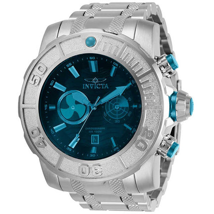 Invicta Men's Chrono Watch - Coalition Forces Quartz Blue Dial Silver Steel | 29935 ,